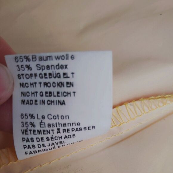 Vessos Womens Yellow Hooded Packable Zip Up Rain Coat Snap Button Pockets Med - Picture 10 of 14